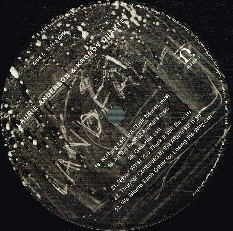Laurie Anderson And Kronos Quartet - Landfall - Double Lp