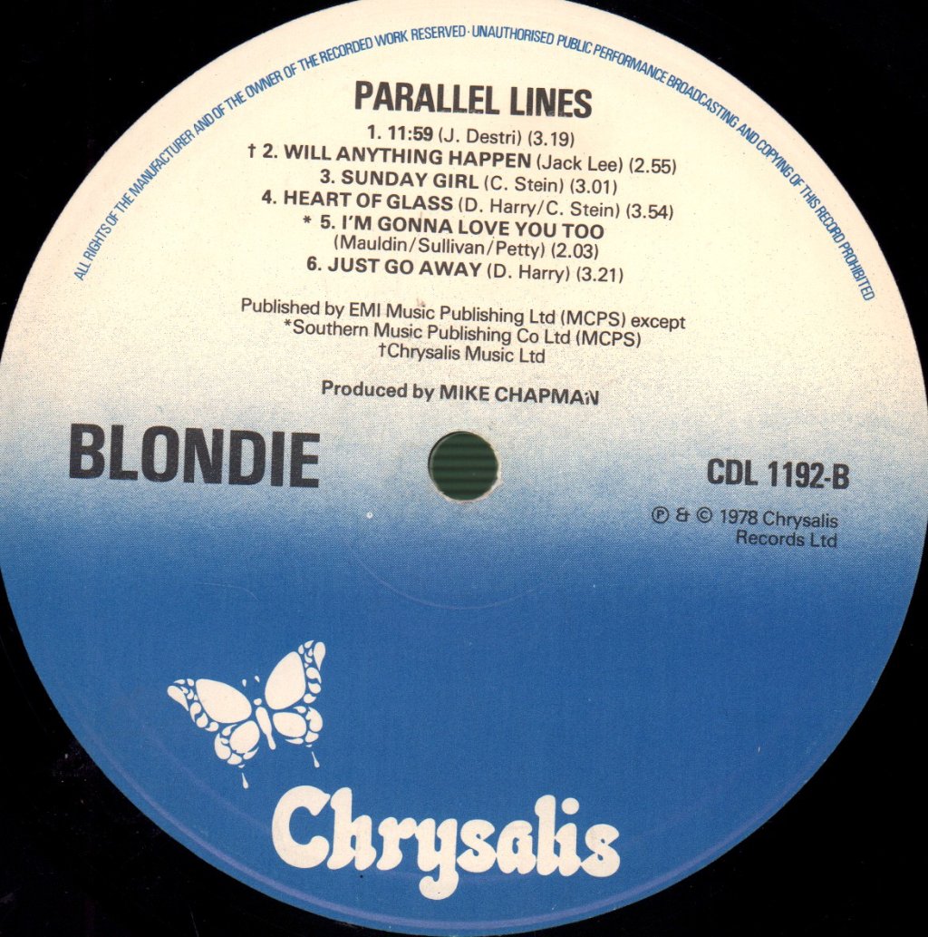 Blondie - Parallel Lines - Lp