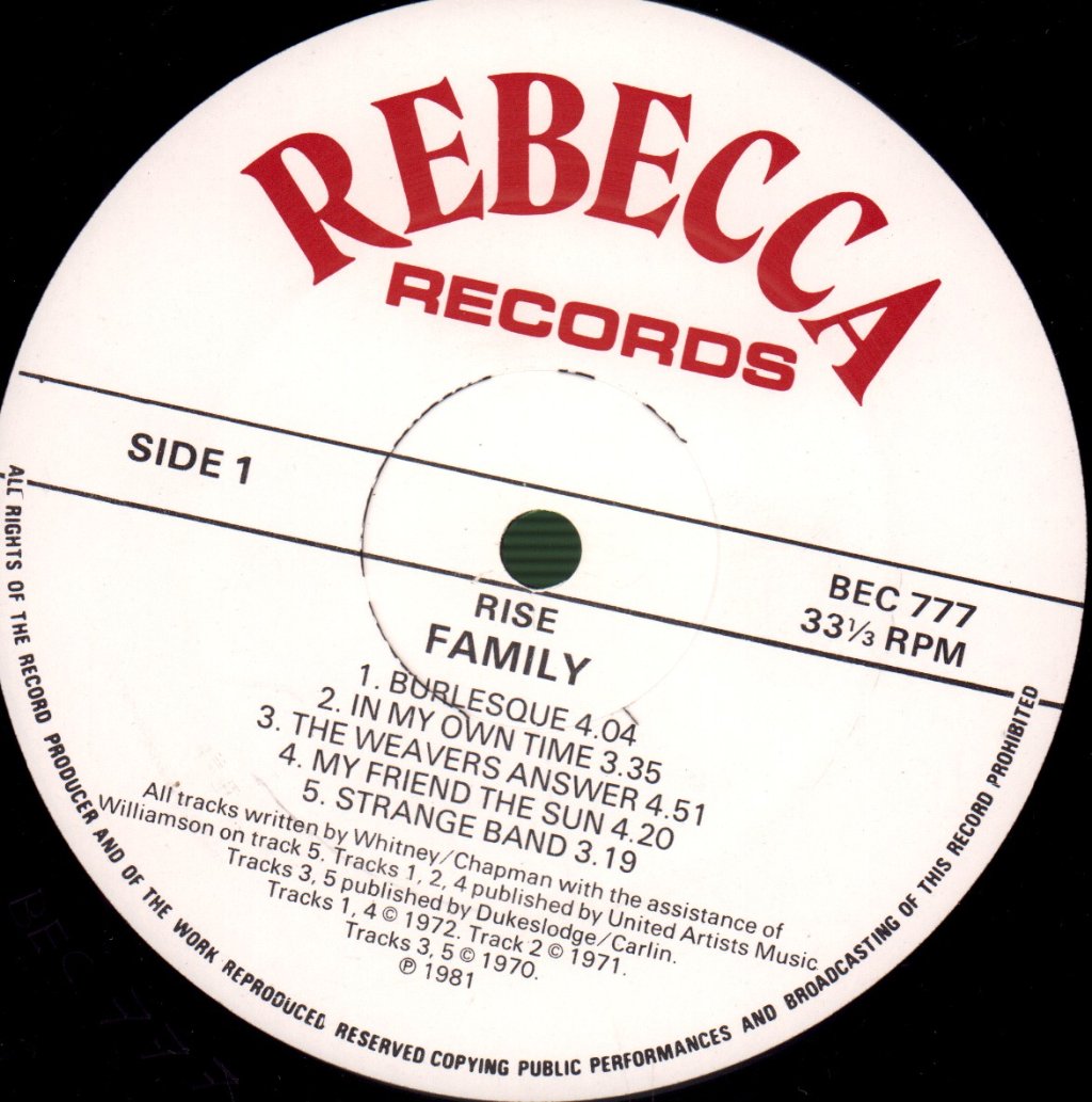 Family - Rise - Lp