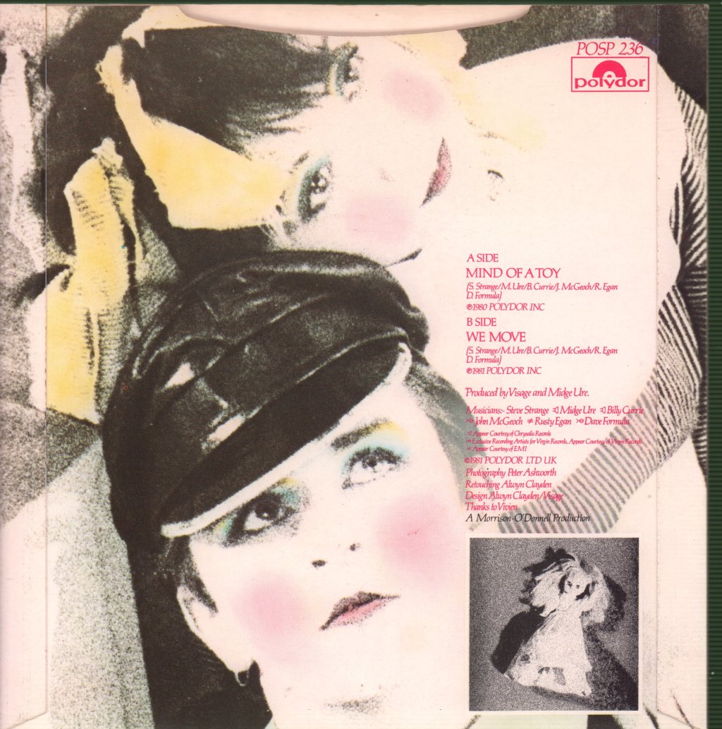 Visage - Mind Of A Toy - 7 Inch