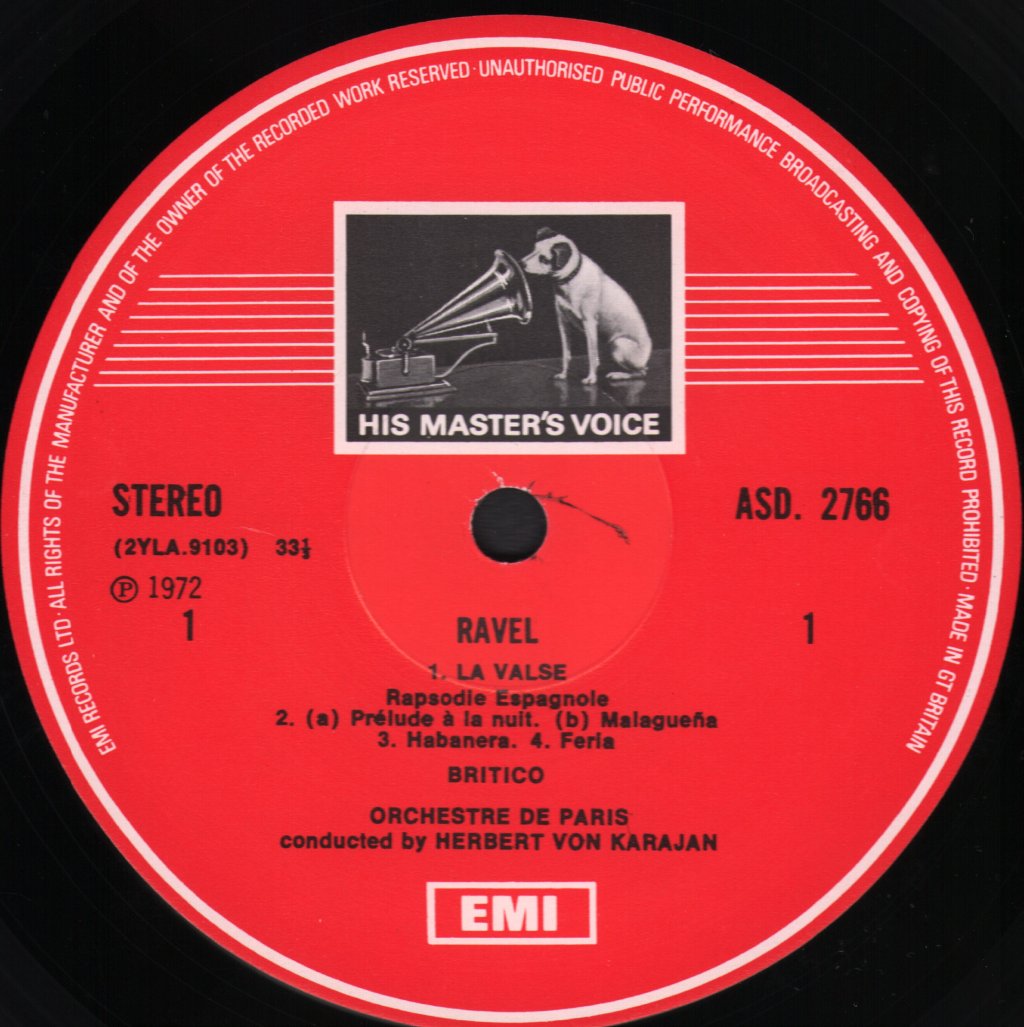 Herbert von Karajan / Orchestre De Paris - Ravel - Alborada Del Gracioso / La Valse - Lp
