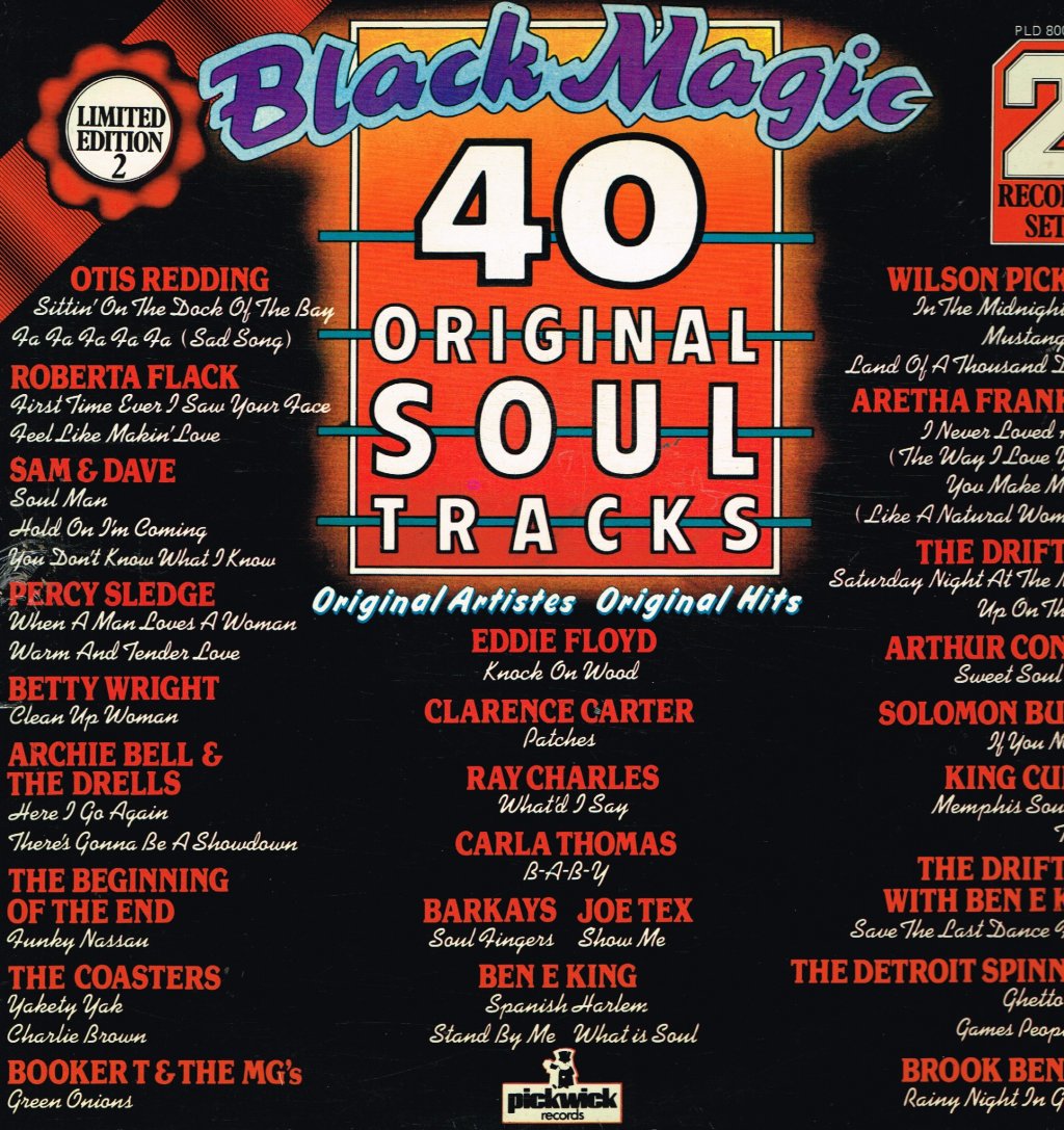 Various Artists - Black Magic (40 Original Soul Tracks) - Double Lp