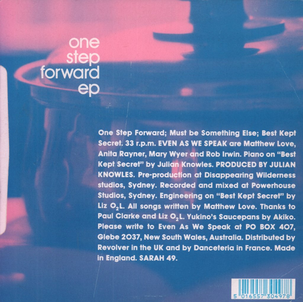 Even As We Speak - One Step Forward EP - 7 Inch