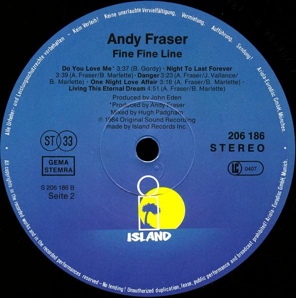 Andy Fraser - Fine Fine Line - Lp