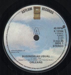 Orleans - Business As Usual - 7 Inch