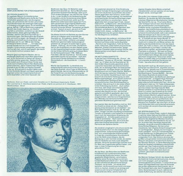 Ludwig Van Beethoven - Complete Works For String Quartet - Lp Set