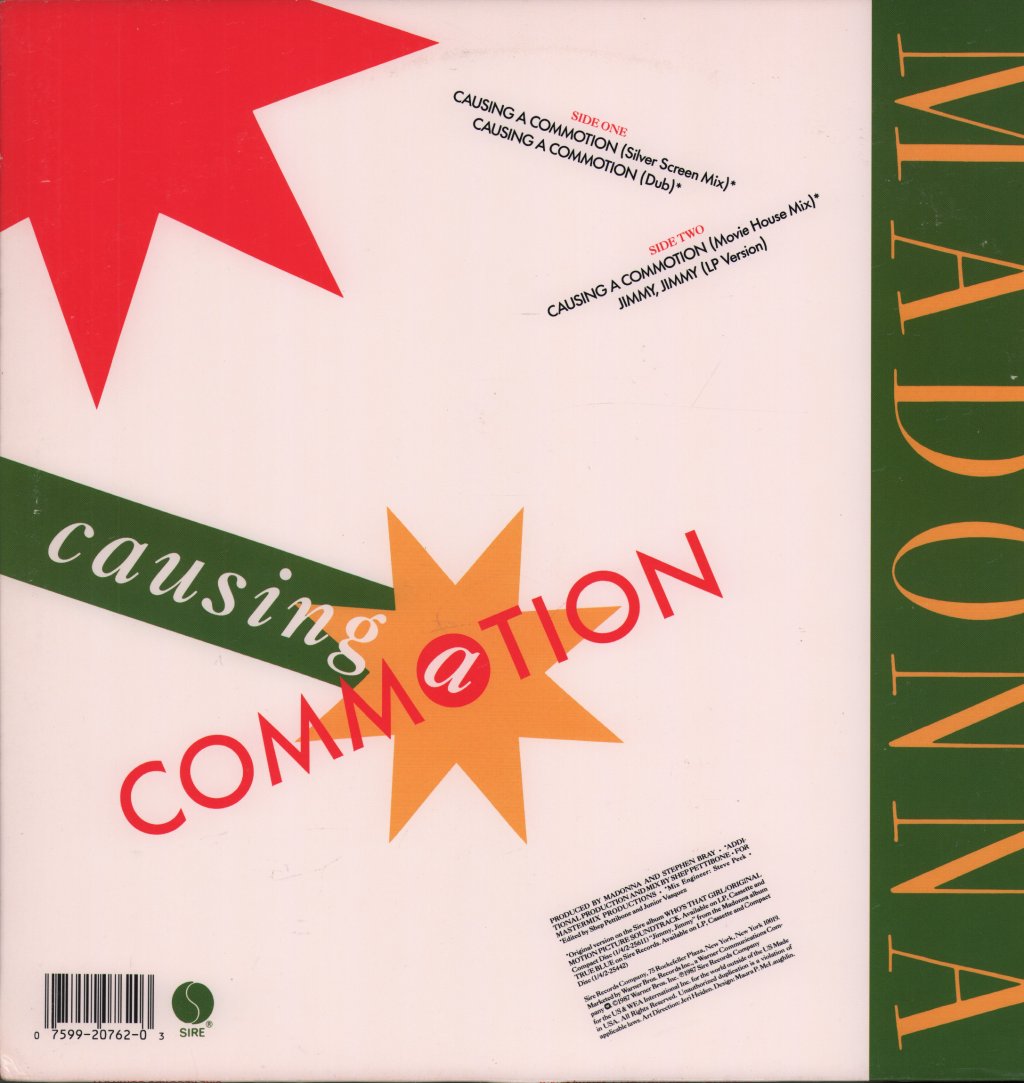 Madonna - Causing A Commotion - 12 Inch