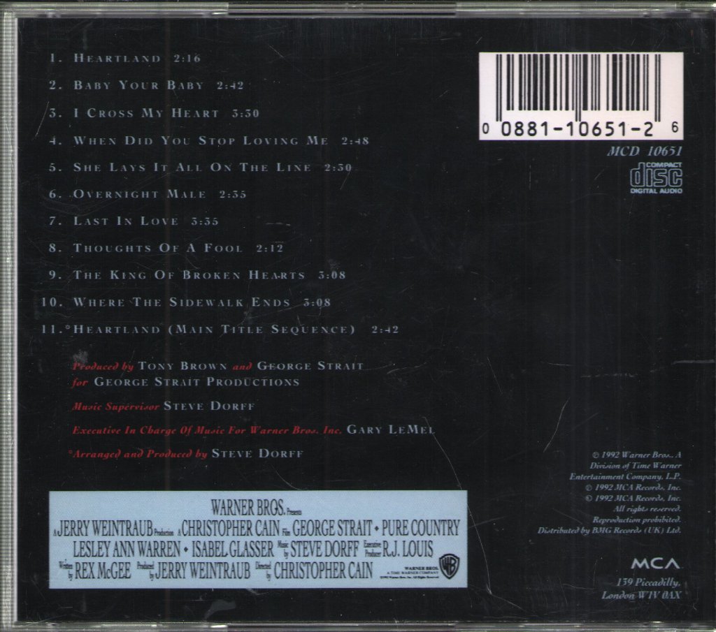 George Strait - Pure Country (Original Motion Picture Soundtrack) - Cd