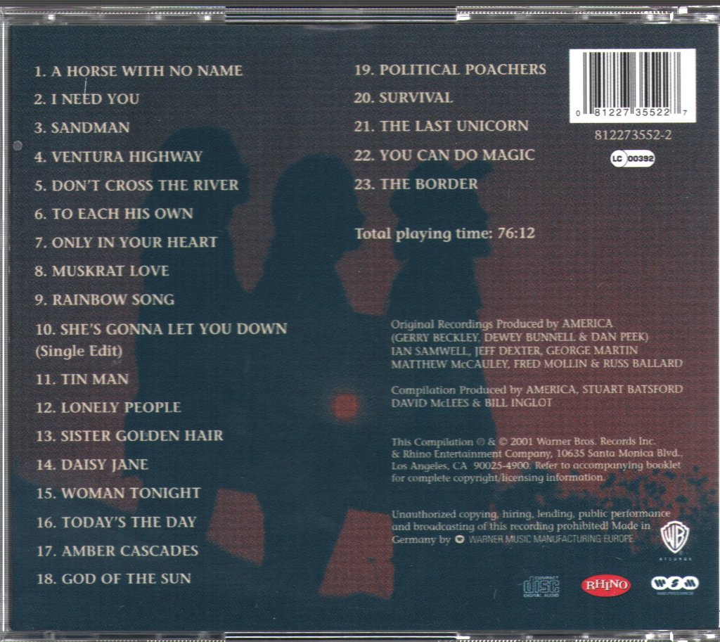 America - Definitive America - Cd