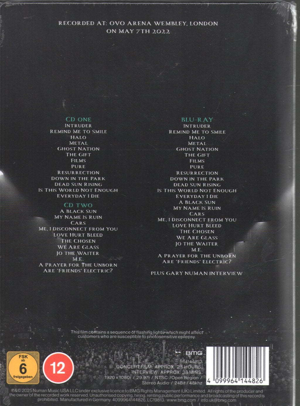 Gary Numan - A Perfect Circle (Live At Ovo Arena Wembley) - Cd Set