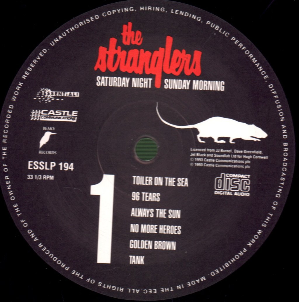Stranglers - Saturday Night Sunday Morning (Ally Pally 1.8.1990) - Lp