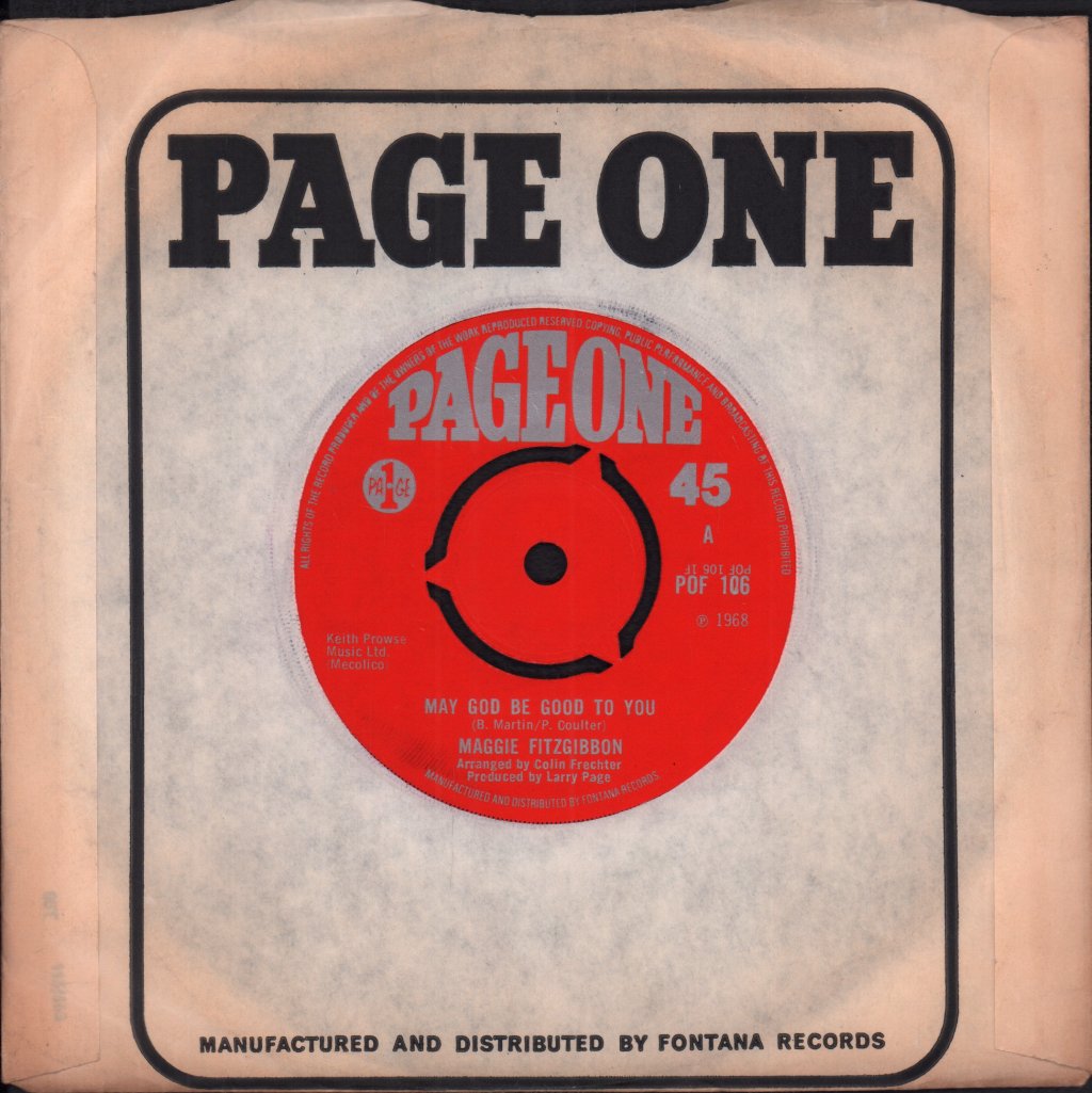 Maggie Fitzgibbon - May God Be Good To You - 7 Inch