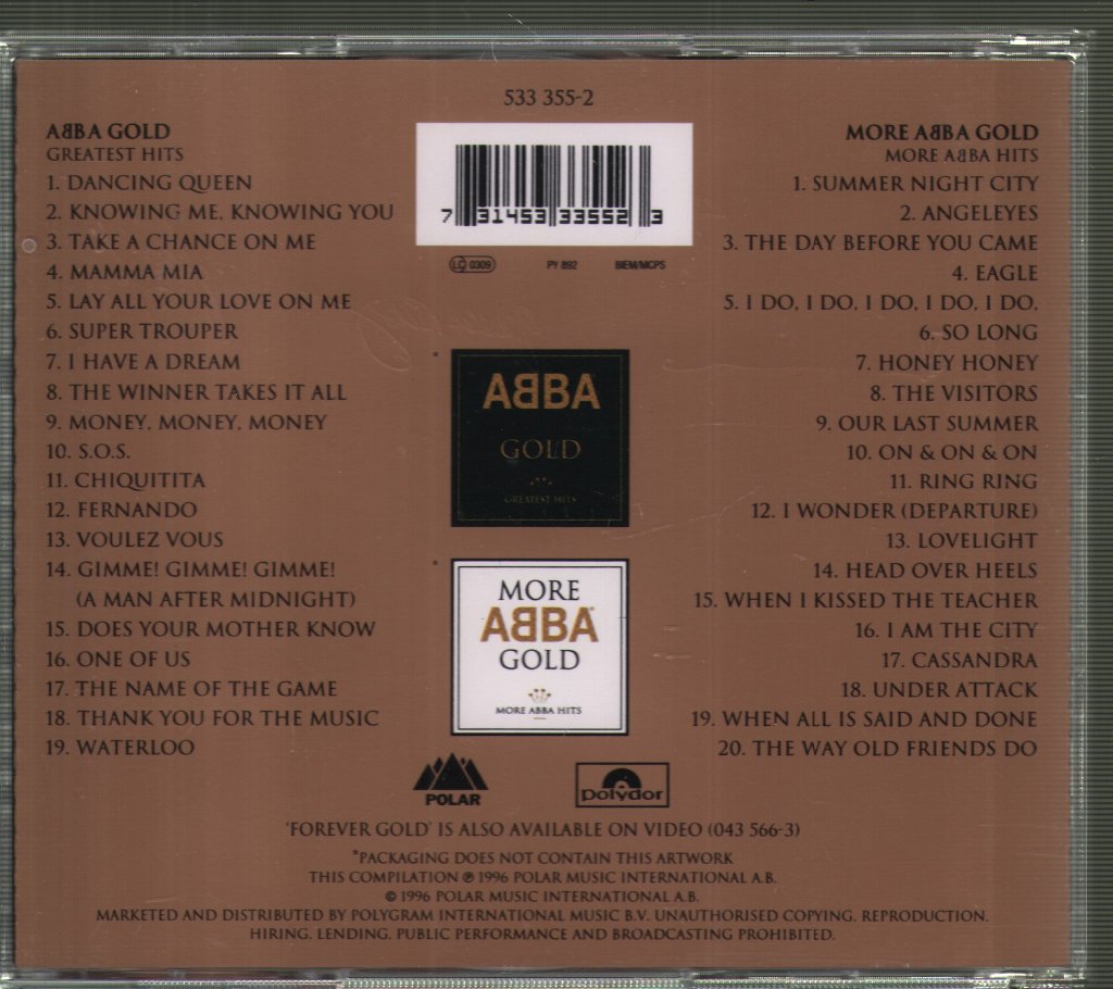 ABBA - Forever Gold - Double Cd