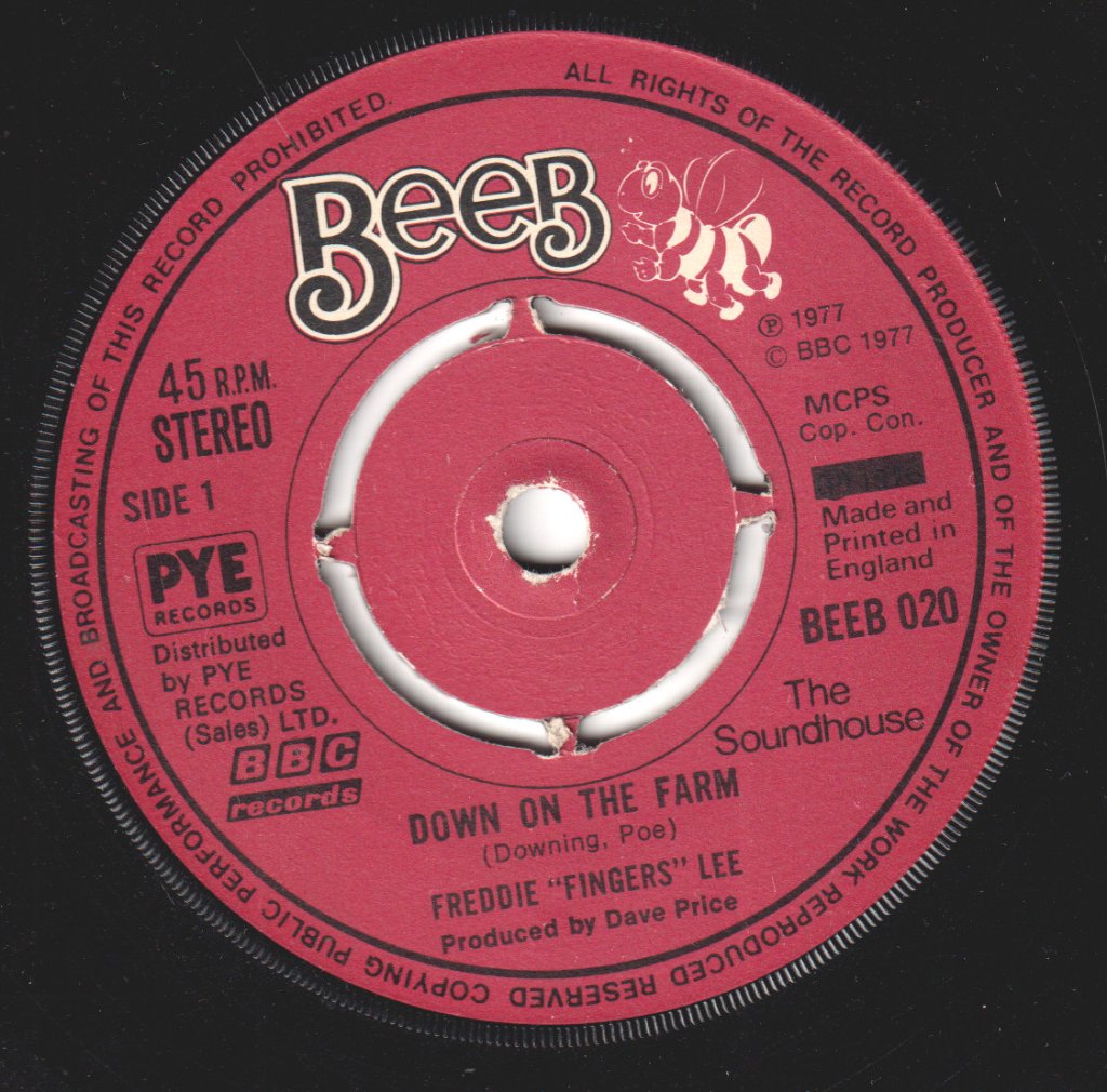 Freddie Fingers Lee - Down On The Farm - 7 Inch