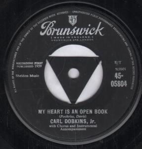 Carl Dobkins Jr - My Heart Is An Open Book - 7 Inch