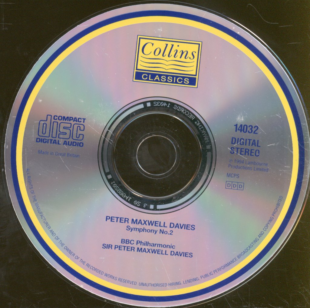 BBC Philharmonic, Sir Peter Maxwell Davies - Symphony No. 2 - Cd