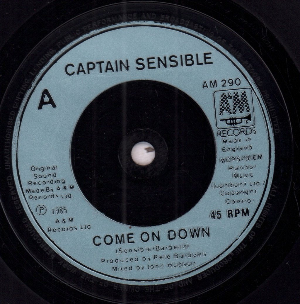 Captain Sensible - Come On Down - 7 Inch