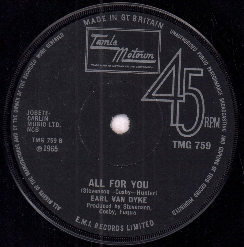 Earl Van Dyke - 6 By 6 - 7 Inch