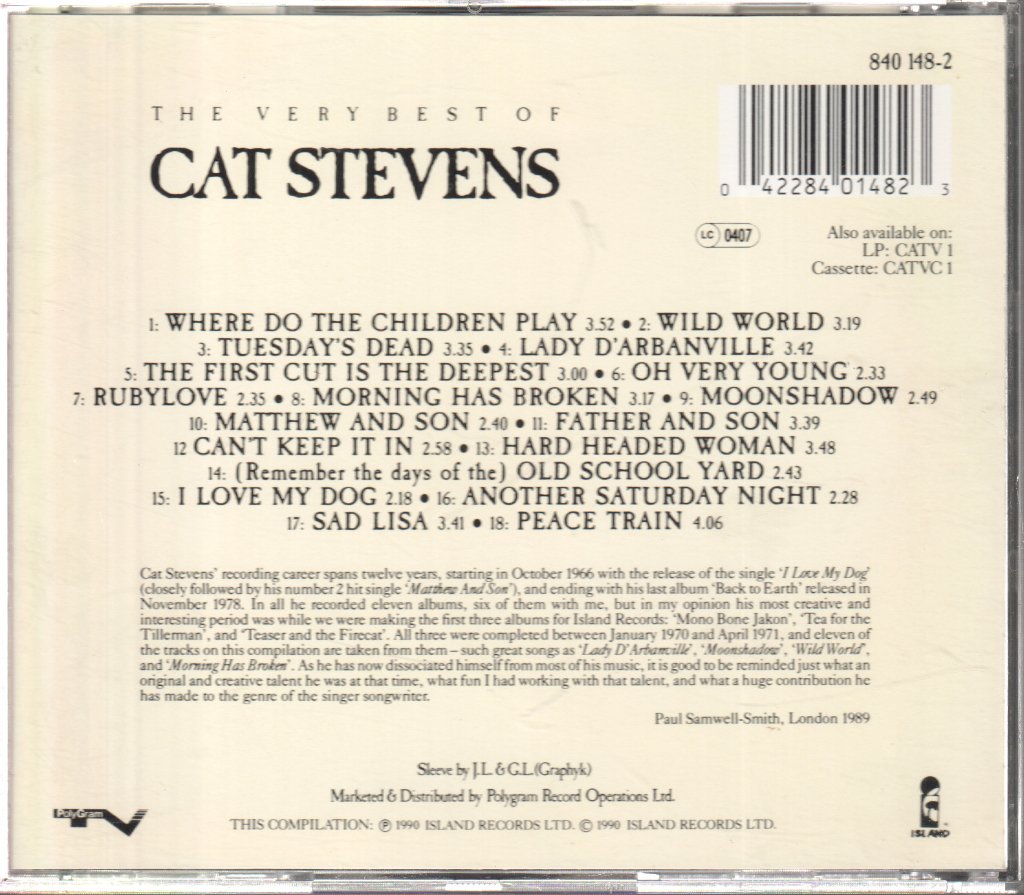Cat Stevens - Very Best Of Cat Stevens - Cd