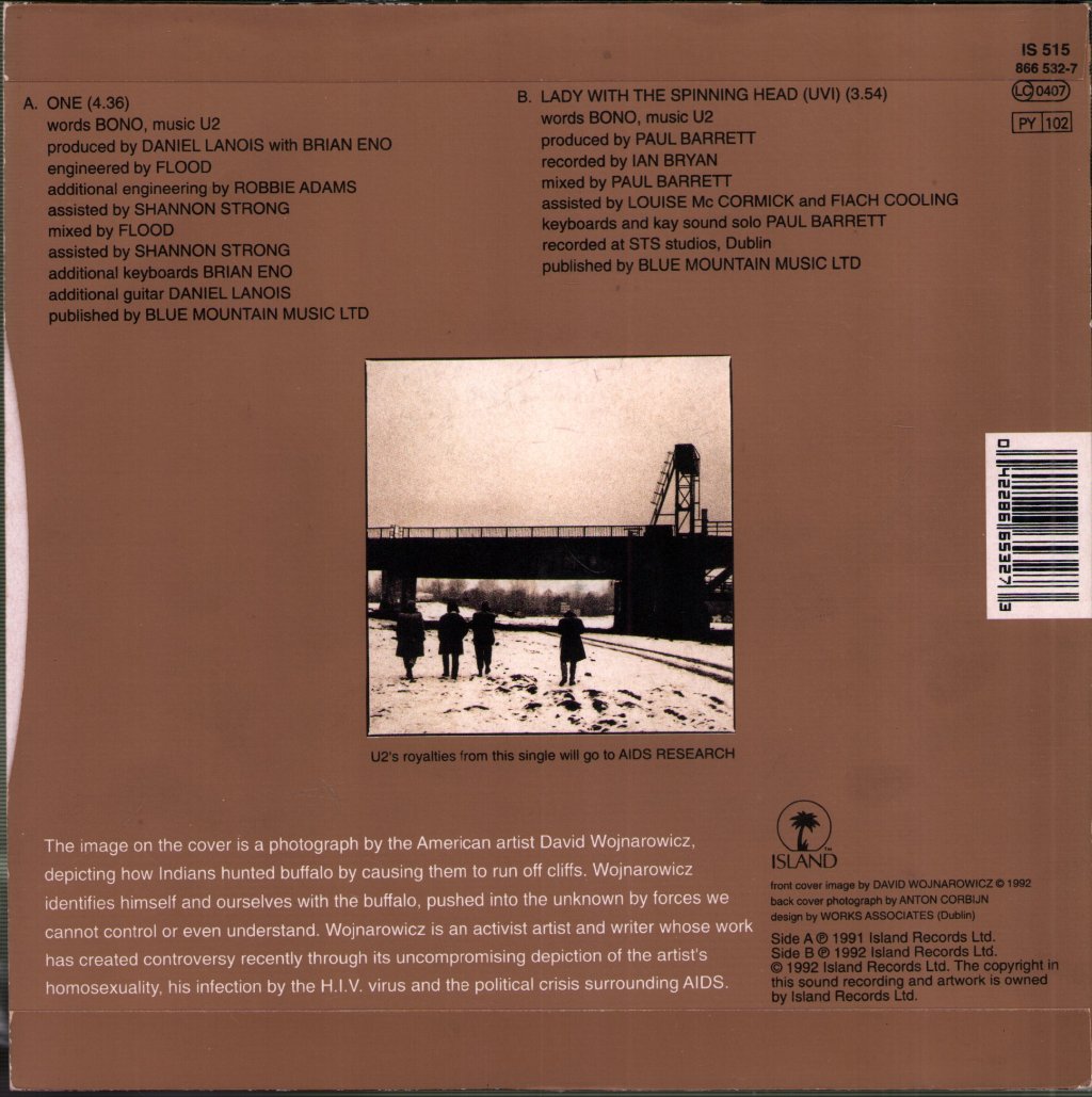 U2 - One - 7 Inch