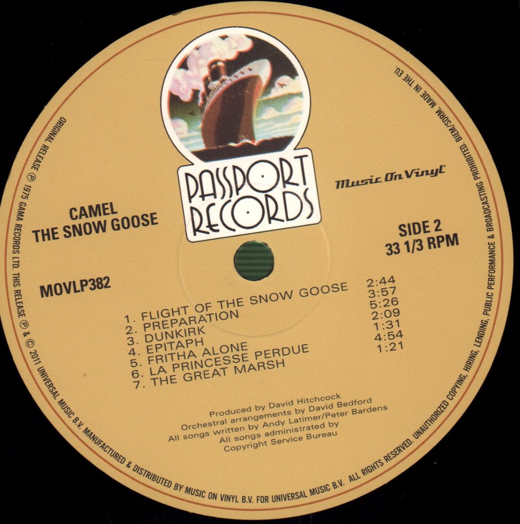 Camel - Snow Goose - Lp