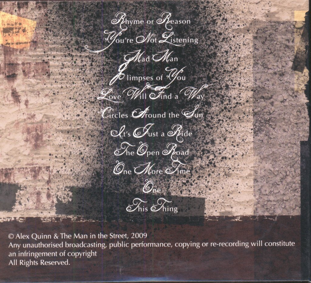 Alex Quinn And The Man In The Street - Upside Down Revolution - Cd