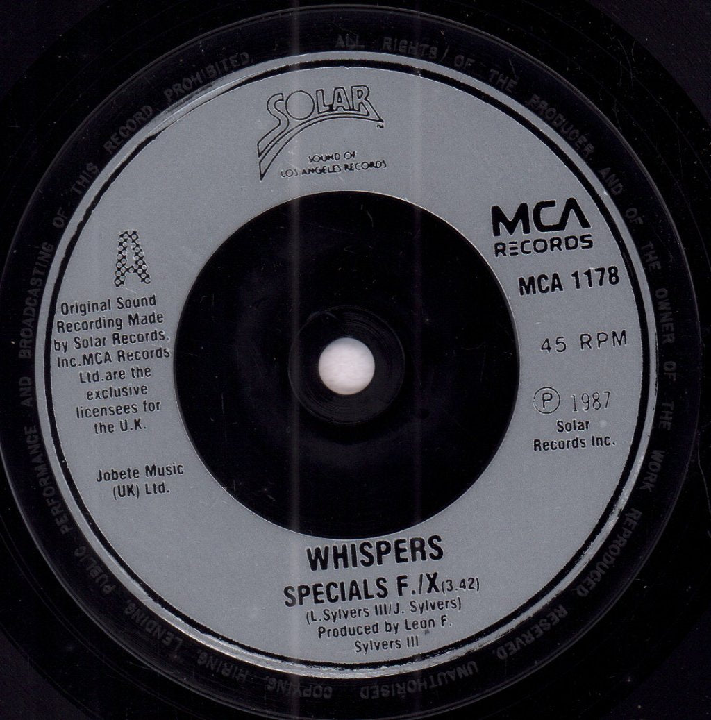 Whispers - Special Fx - 7 Inch