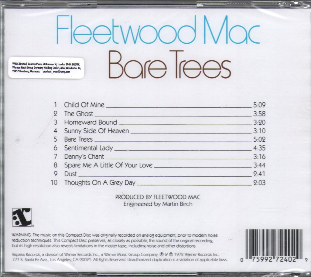 Fleetwood Mac - Bare Trees - Cd
