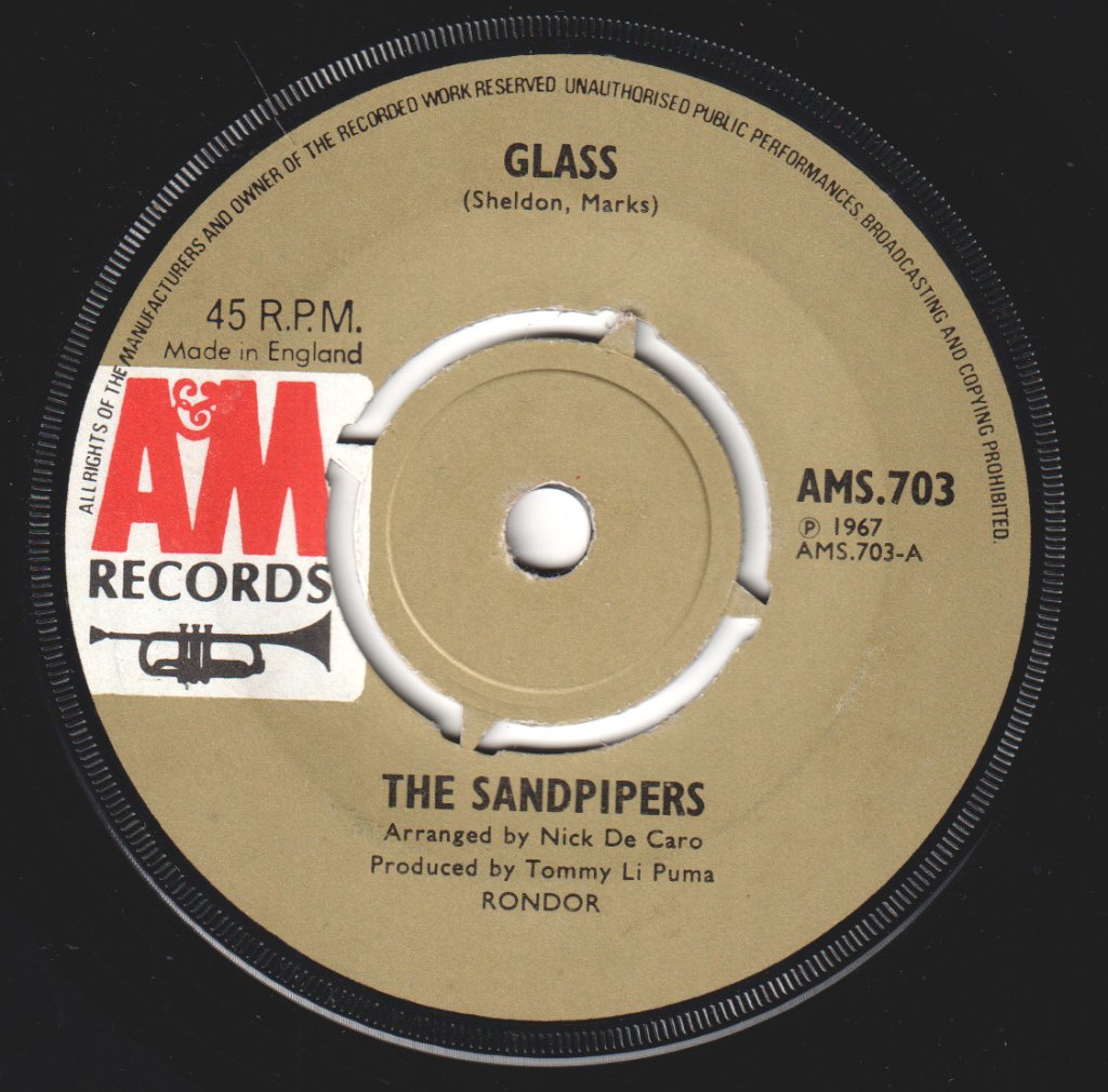 Sandpipers (Easy Listening Group) - Glass - 7 Inch