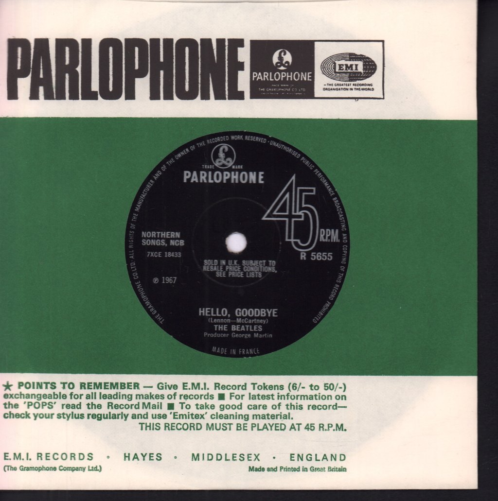 Beatles - Hello, Goodbye - 7 Inch
