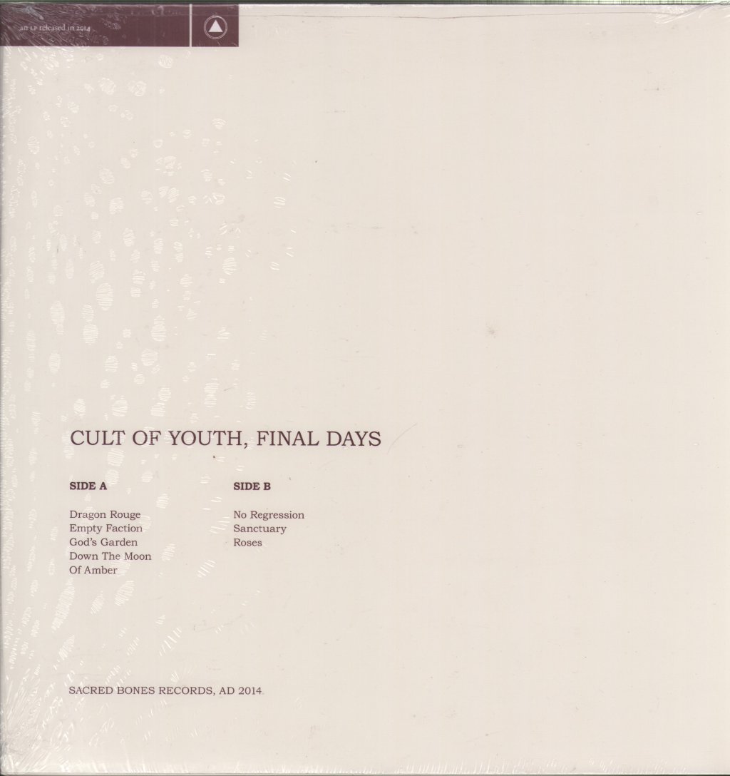 Cult Of Youth - Final Days - Lp