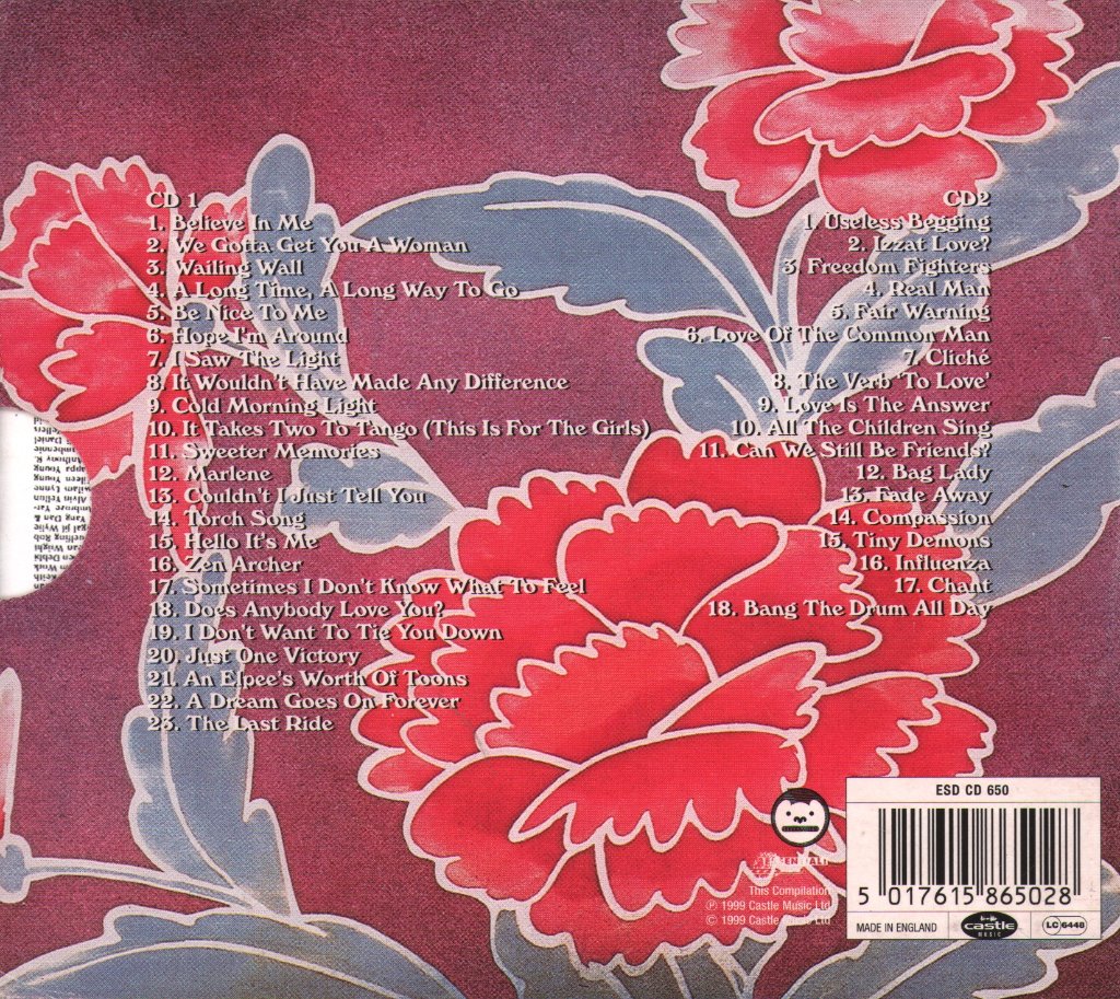 Todd Rundgren - Best Of Todd Rundgren "Go Ahead. Ignore Me." - Double Cd