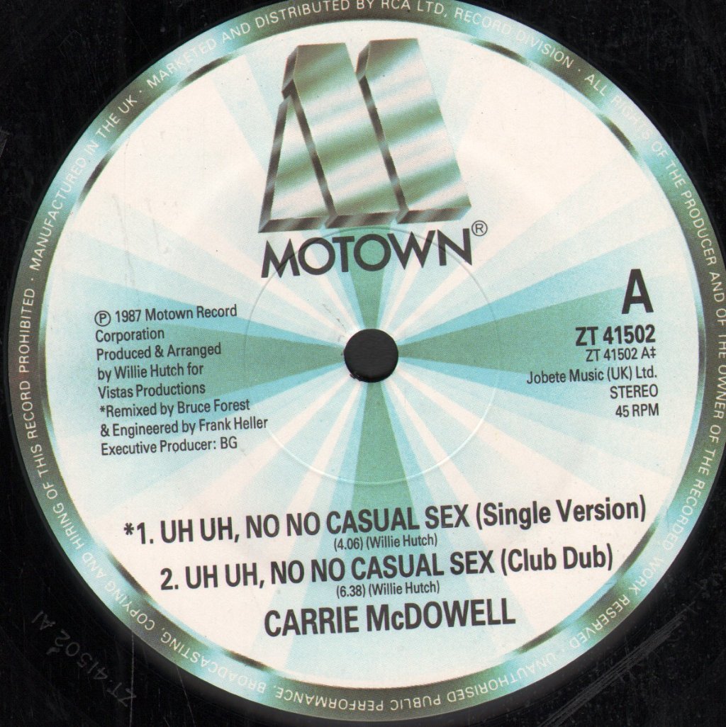 Carrie Mcdowell - Uh Uh No No Casual Sex - 12 Inch