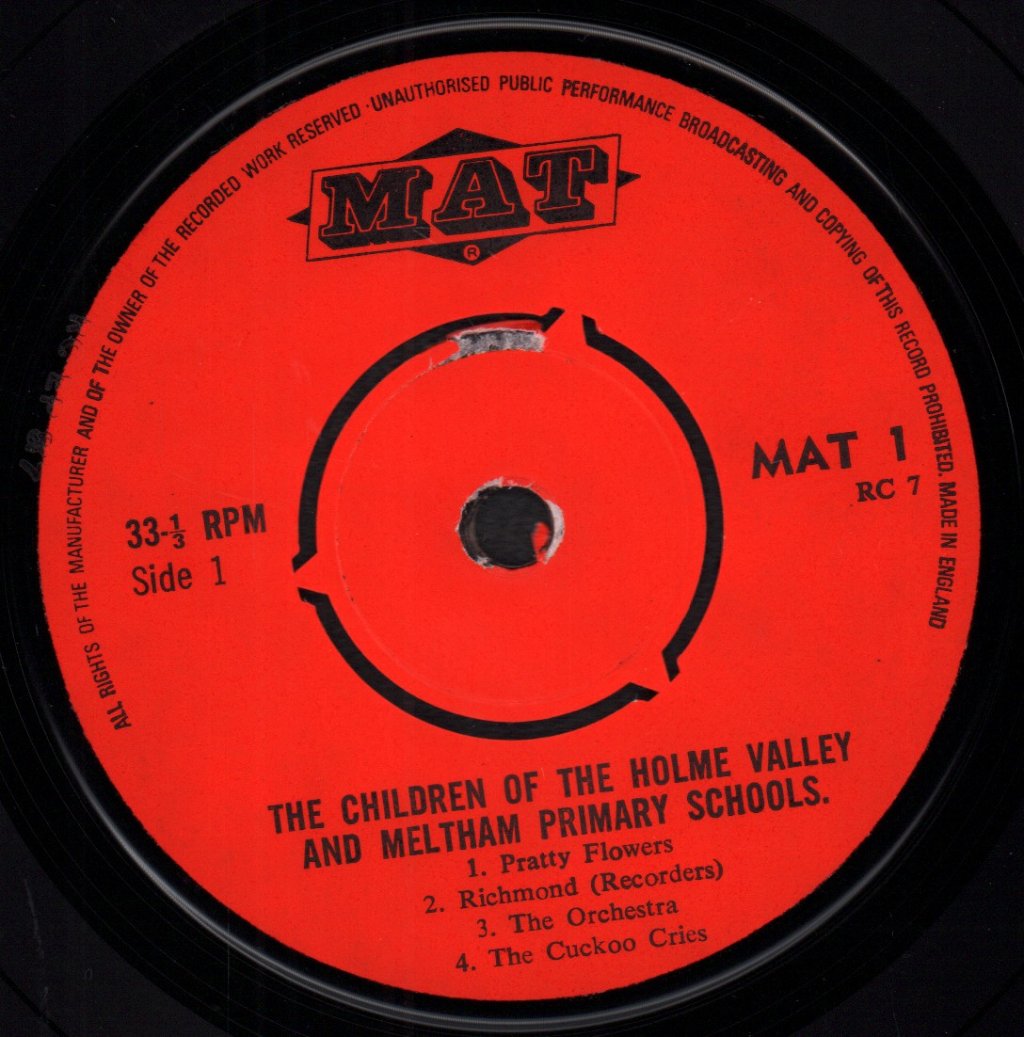 Children Of The Holme Valley And Meltham Primary School - Selected Items From A Music Festival - 7 Inch