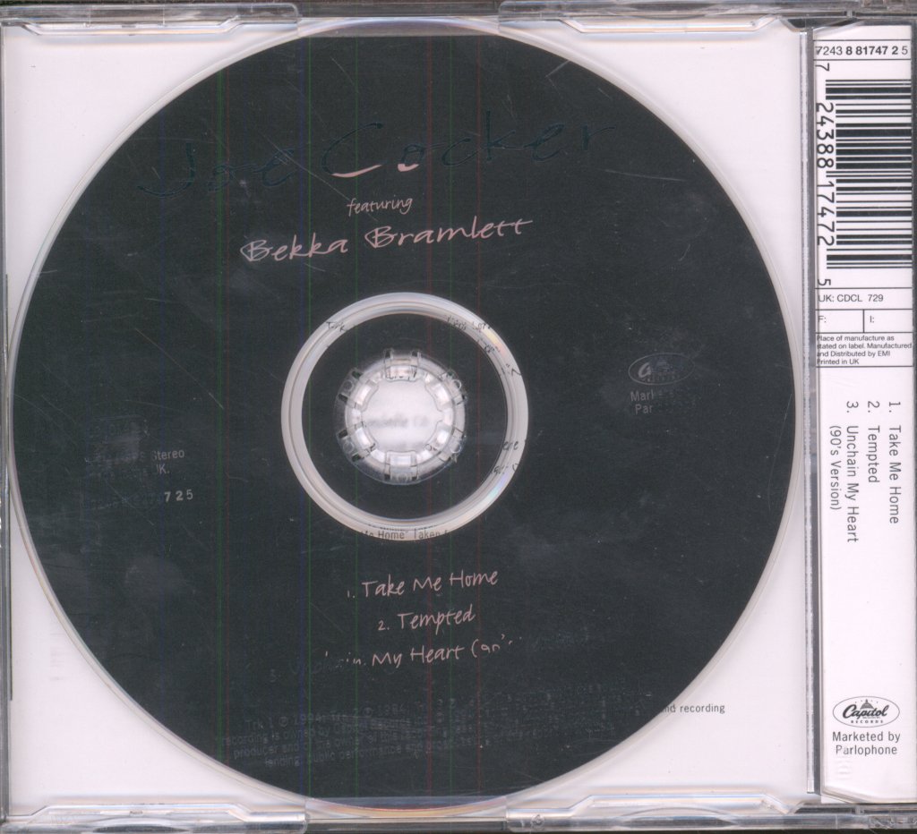 Joe Cocker Featuring Bekka Bramlett - Take Me Home - Cd