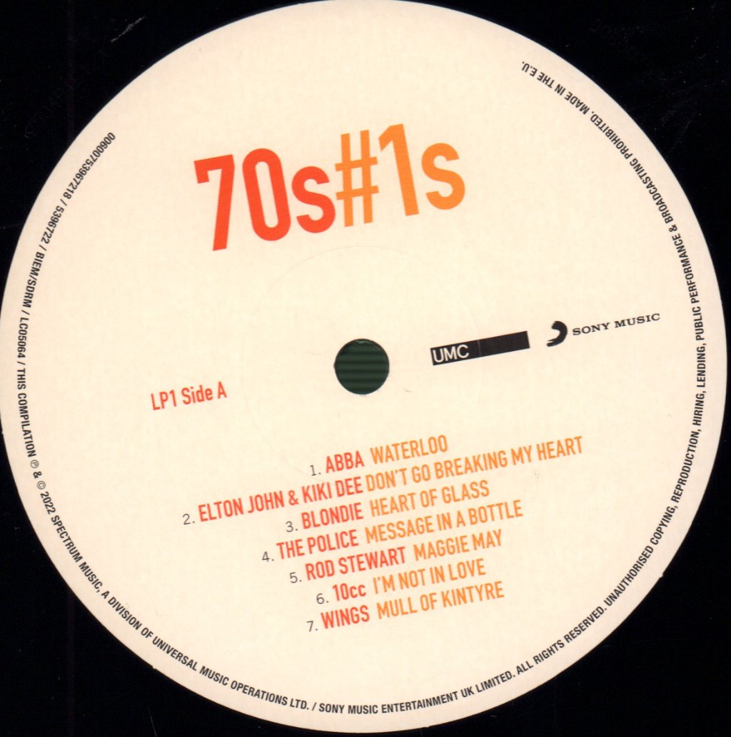 Various Artists - 70s #1s - Double Lp