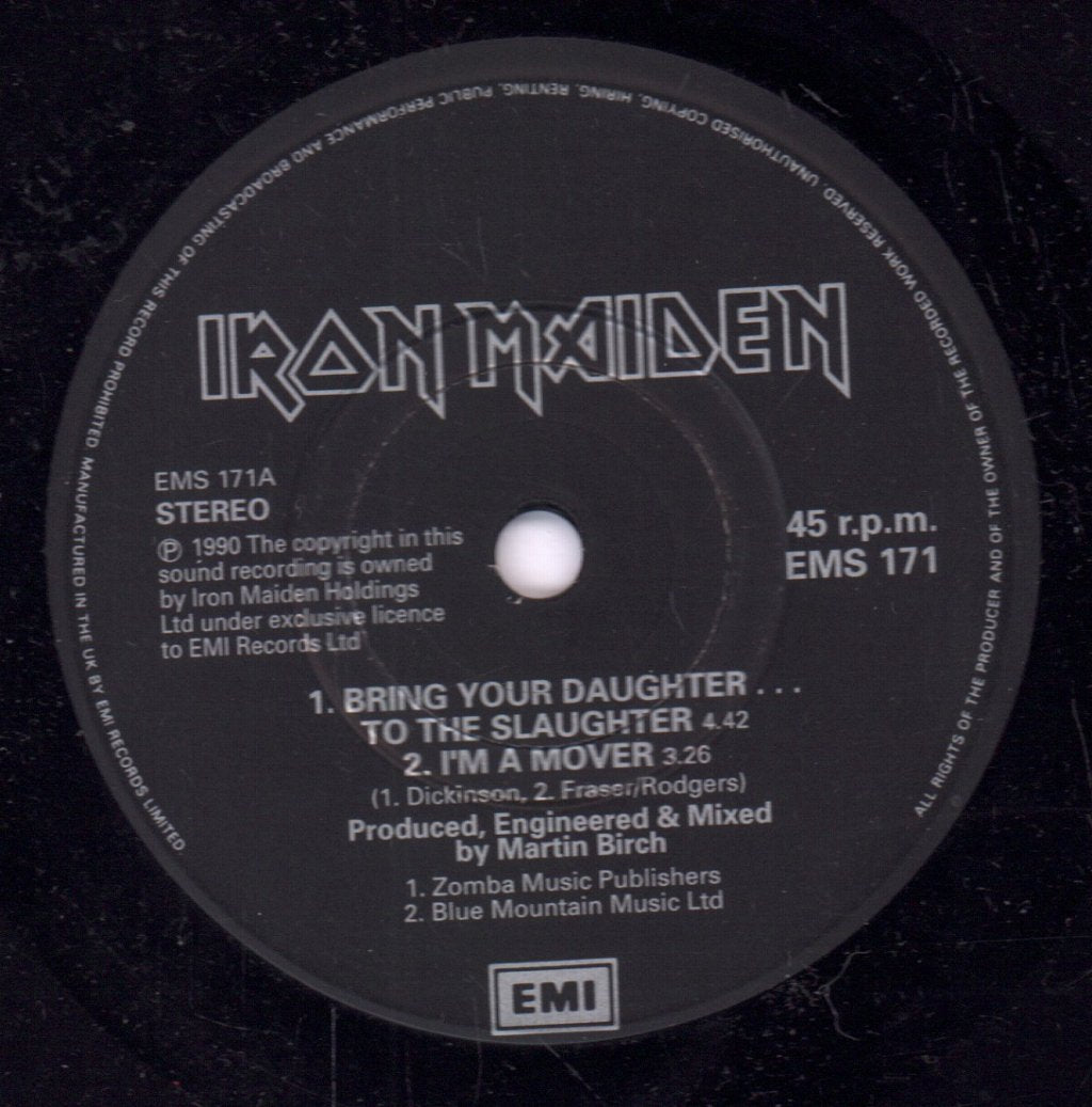 Iron Maiden - Bring Your Daughter To The Slaughter - 7 Inch