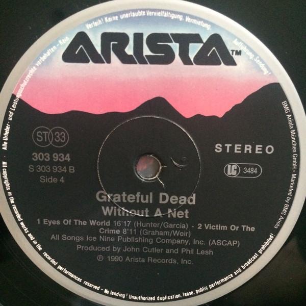 Grateful Dead - Without A Net - Triple Lp