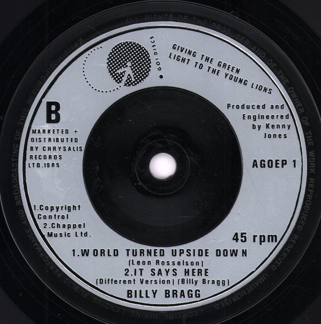 Billy Bragg - Between The Wars - 7 Inch