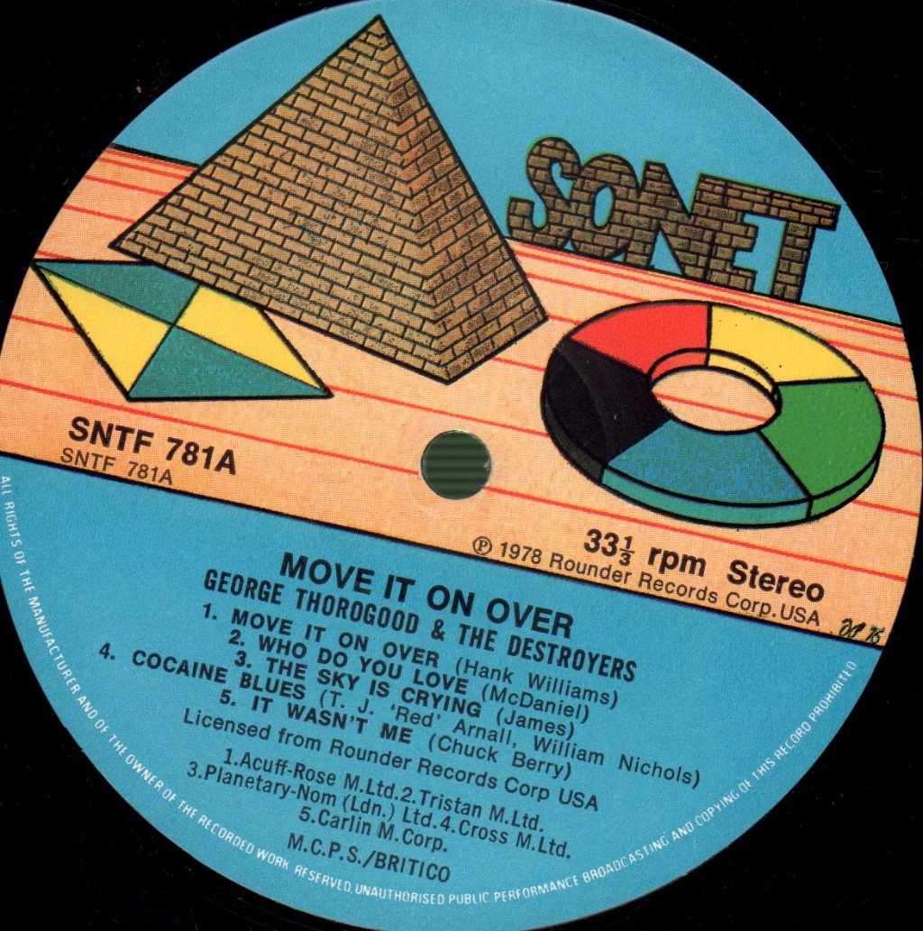 George Thorogood And The Destroyers - Move It On Over - Lp