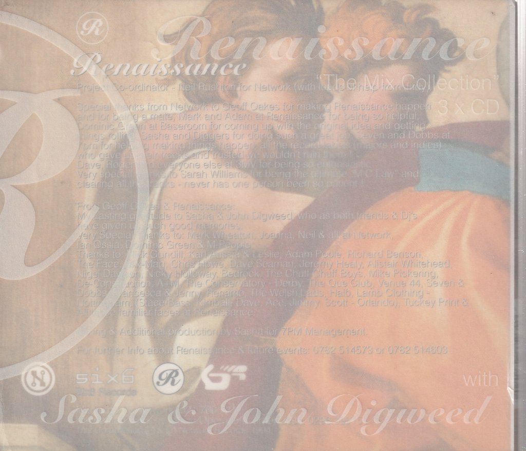 Sasha And John Digweed - Renaissance: The Mix Collection - Triple Cd
