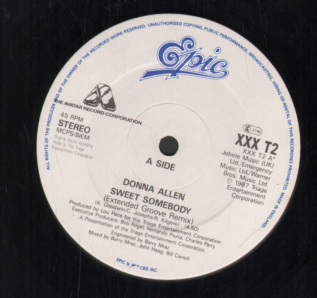 Donna Allen - Sweet Somebody - 12 Inch