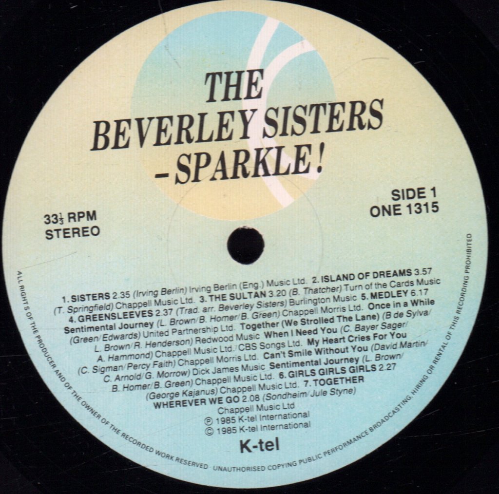 Beverley Sisters - Sparkle - Lp