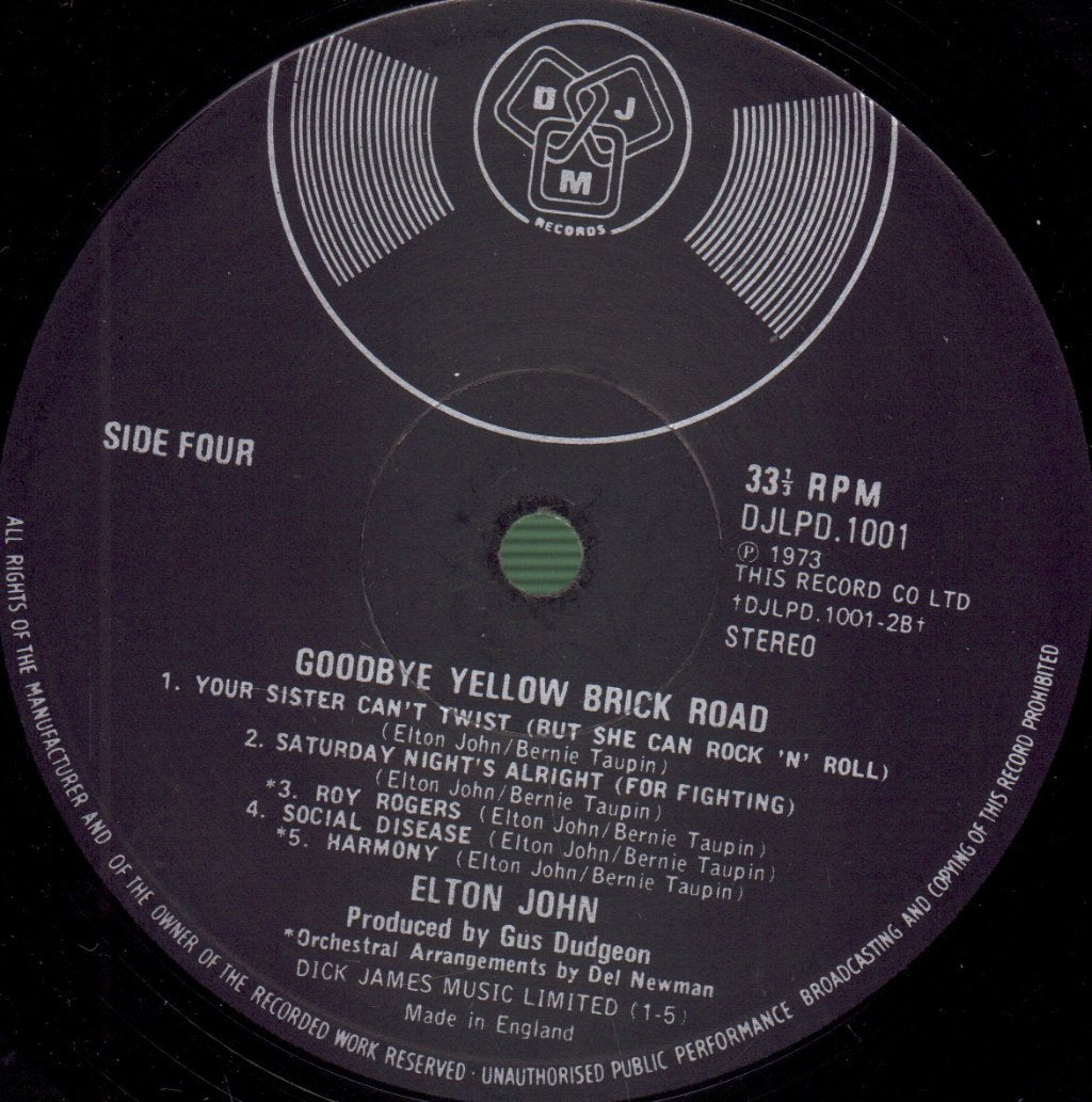Elton John - Goodbye Yellow Brick Road - Double Lp