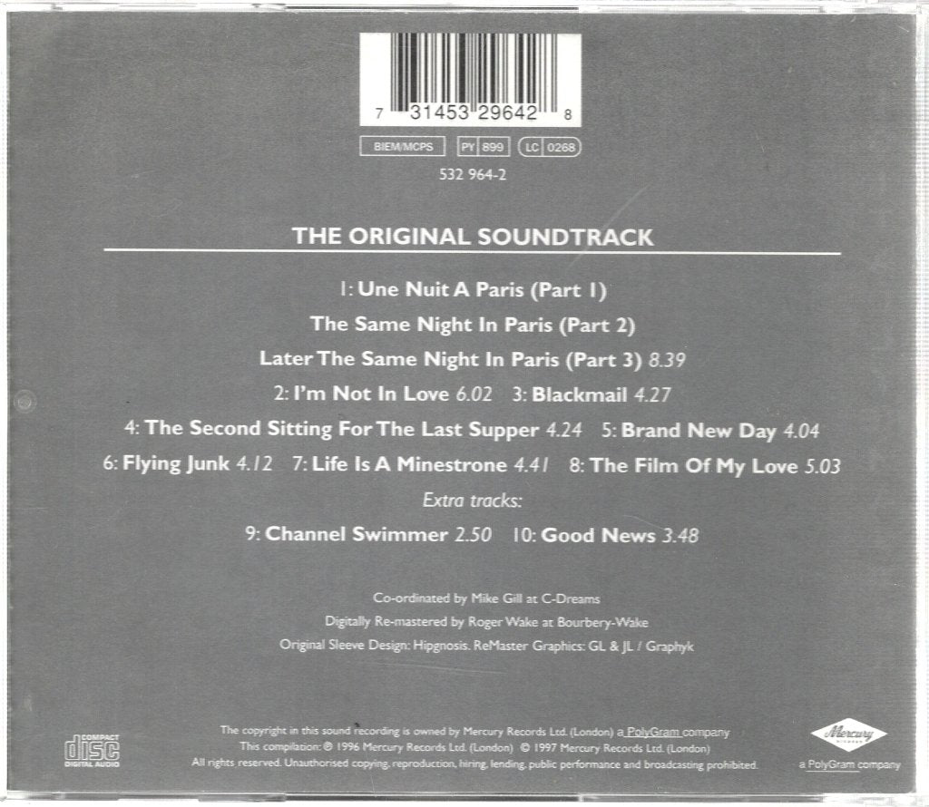 10cc - Original Soundtrack - Cd