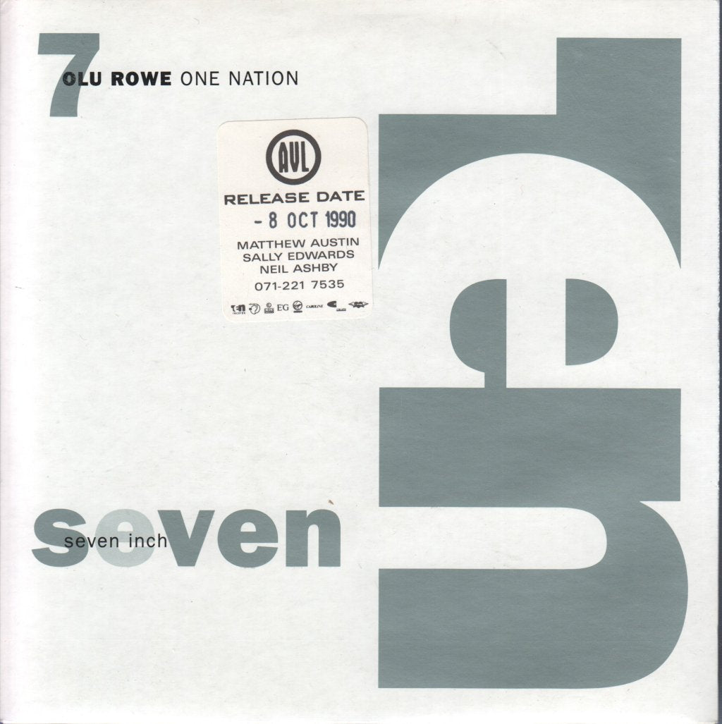 Olu Rowe - One Nation - 7 Inch