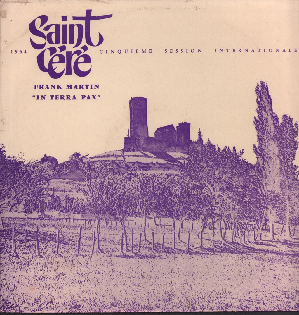 frank martin in terra pax - saint cere - Lp