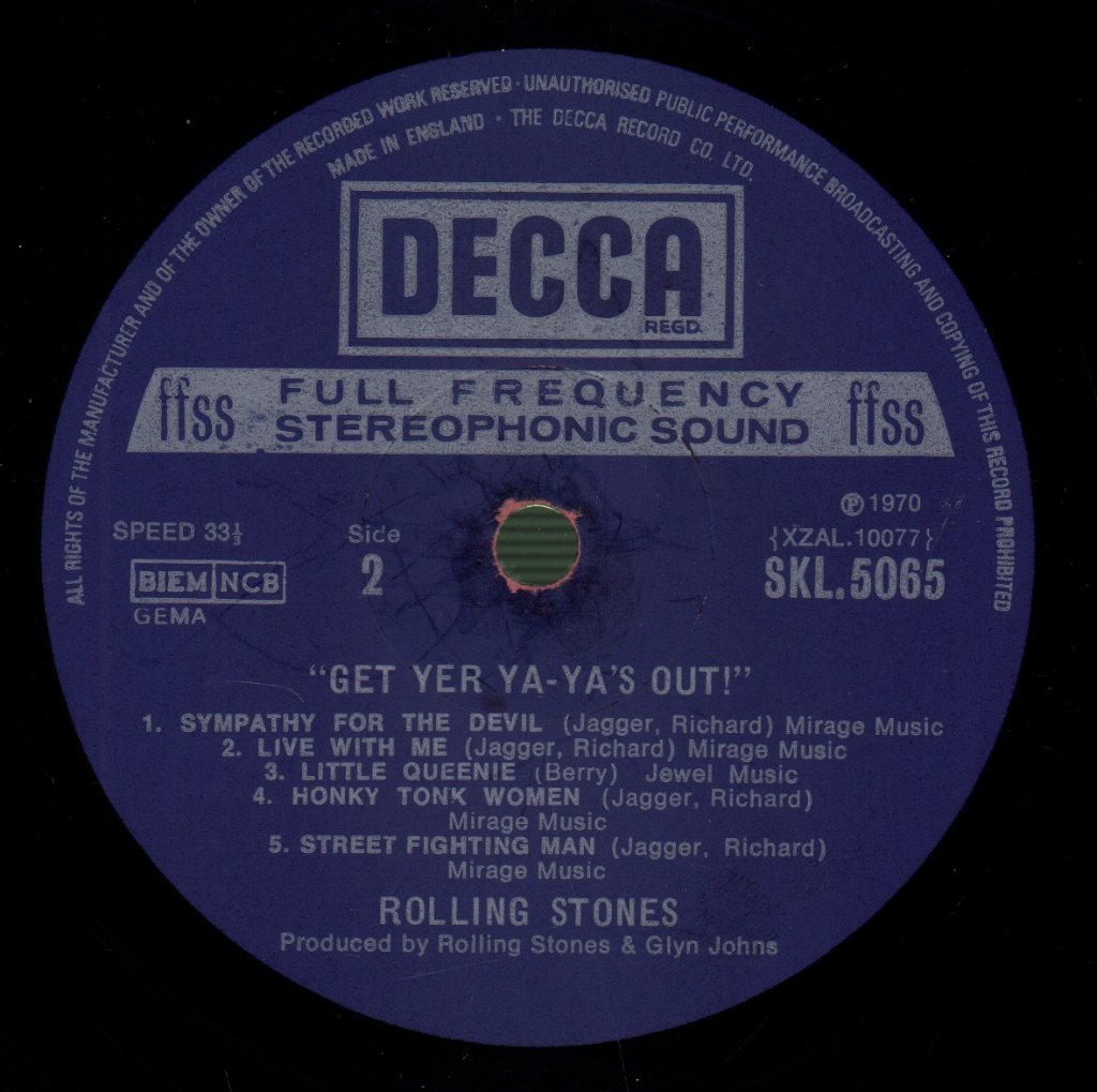 Rolling Stones - Get Yer Ya-Ya's Out - Lp