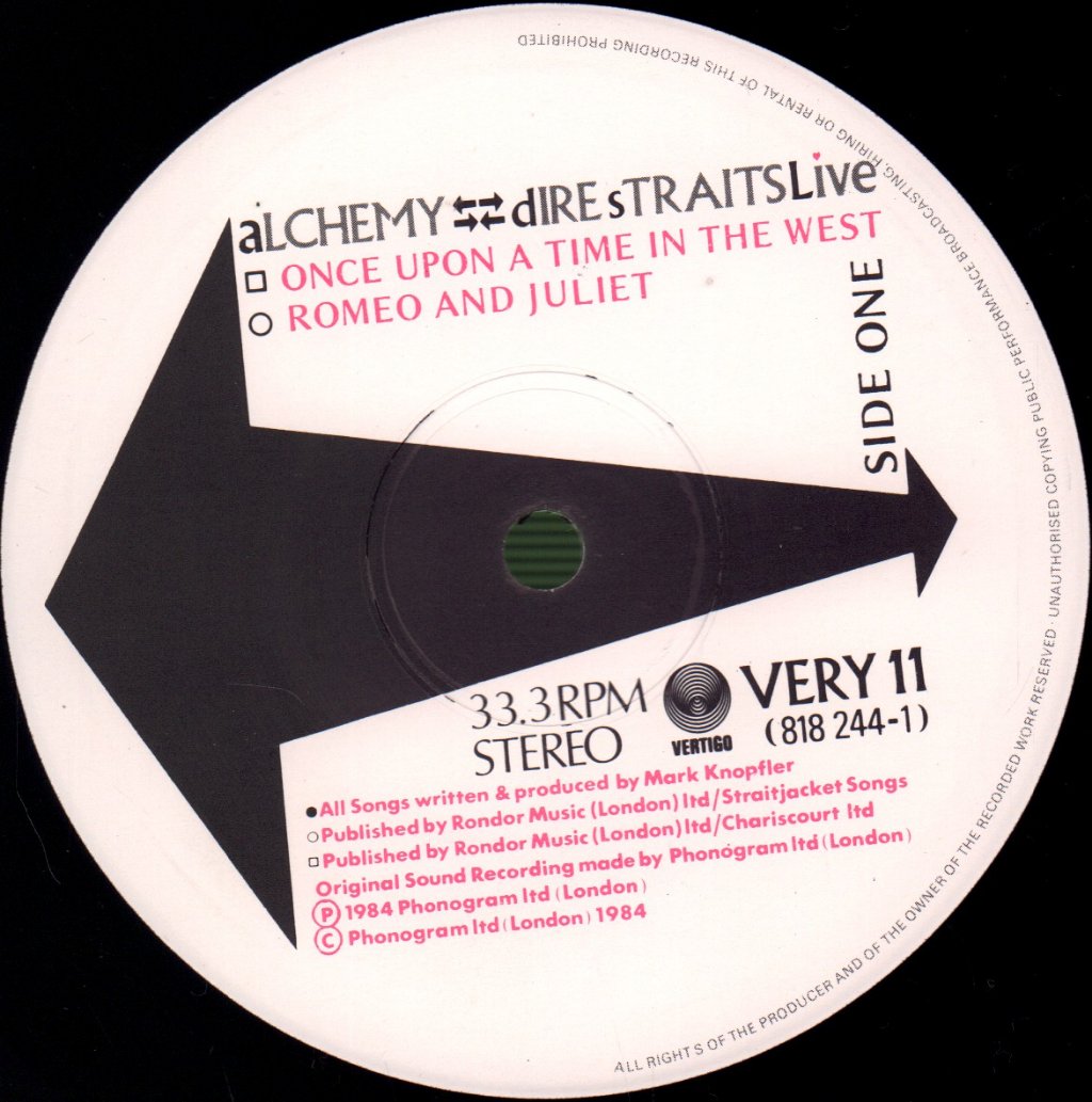 Dire Straits - Alchemy - Double Lp