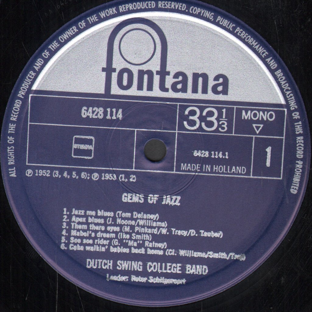 Dutch Swing College Band - Gems Of Jazz - Lp